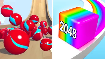 Marble Run Ultimate Race ASMR vs Jelly Run 2048🧃🟡🟢Walkthrough Max Gameplay ETJ5722