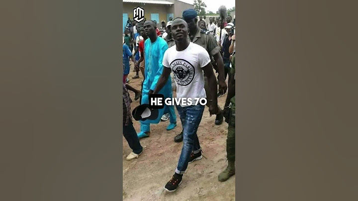 Sadio Mane Gives Yearly Money To Senegal 🇸🇳⚽️ #football #sadiomane #shorts