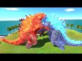 Evolution of Supercharged Godzilla VS Thermonuclear Godzilla | Ultimate Evolution Size Comparison