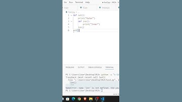 Outer and Inner Functions || Watch the complete video on the channel #trending #python #shorts