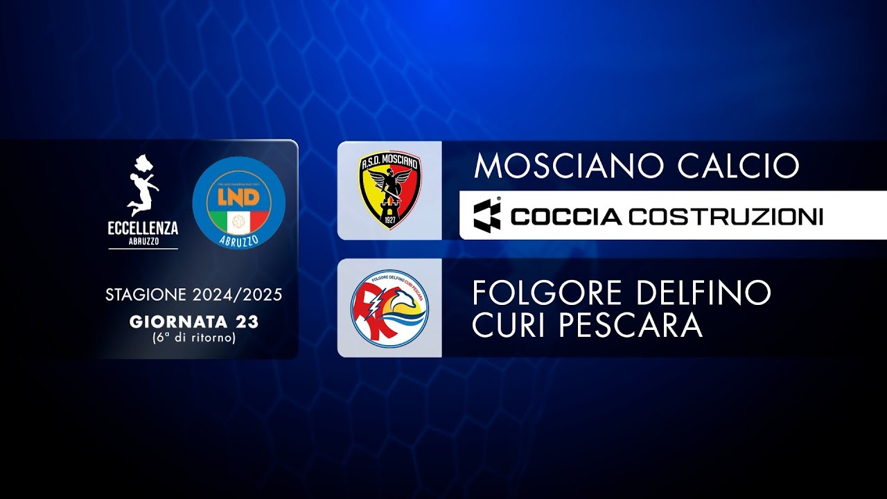 Eccellenza Abruzzo 23° giornata | Mosciano - Folgore Delfino Curi Pescara (4-1)