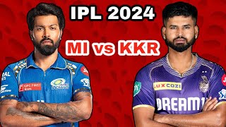 IPL 2024 Mi vs KKR T20 Match LIVE in cricket 24 #cricket24 #cricket #ipl2024