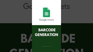 barcode generation in Google sheets