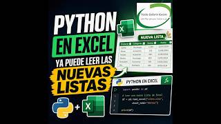 🐍 Python en Excel ya puede leer las NUEVAS LISTAS de Excel 🤯