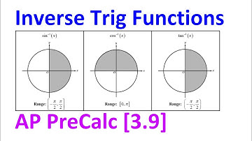 3.9A - Inverse Trig Functions [AP Precalculus]