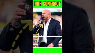 Triple H RE-SIGNED His WWE Contract?! 😱 #wwe #shorts
