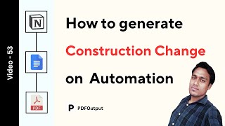 Construction Change Order Form PDF (How to create construction change order PDFs using Notion)