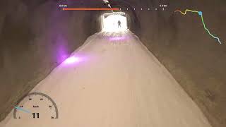 La Plagne 2024 ski holiday Day 7 run 3 Tunnel (blue)