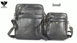 RAVEN Leather Small Messenger Bag RLMB-04 screenshot 2