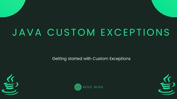 Java Fundamentals - Custom Exception