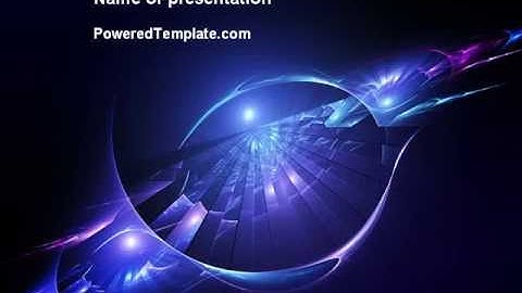 Abstract Cosmic Theme PowerPoint Template by PoweredTemplate.com