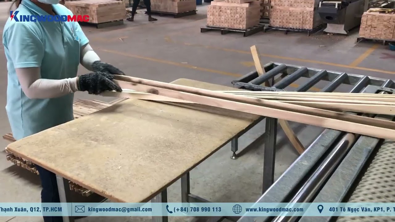 Chà nhám gỗ thùng 2 trục | Two head widebelt sanding machine| Máy Gỗ Kingwoodmac