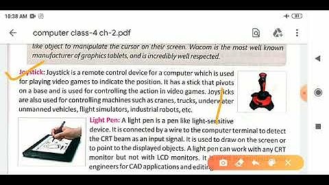 Class 4 Computer  Computer Peripherals Part 2