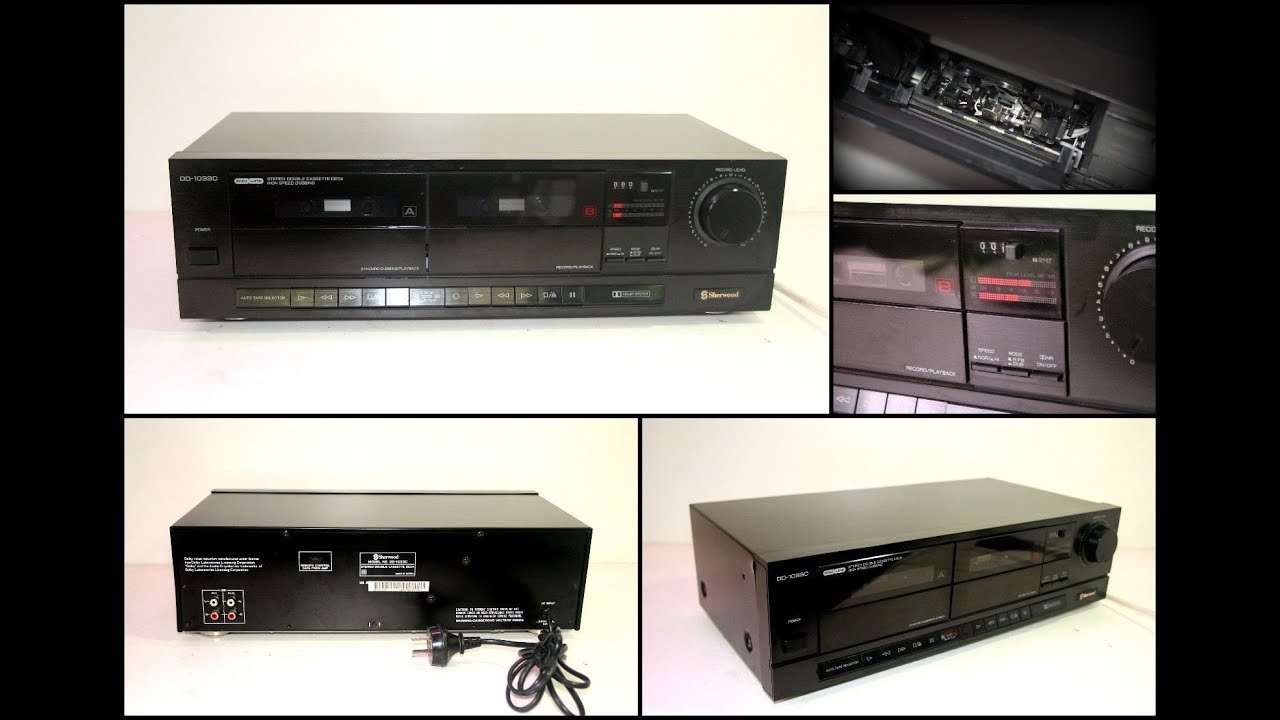 1990's SHERWOOD DD-1033C Double Stereo Cassette Deck