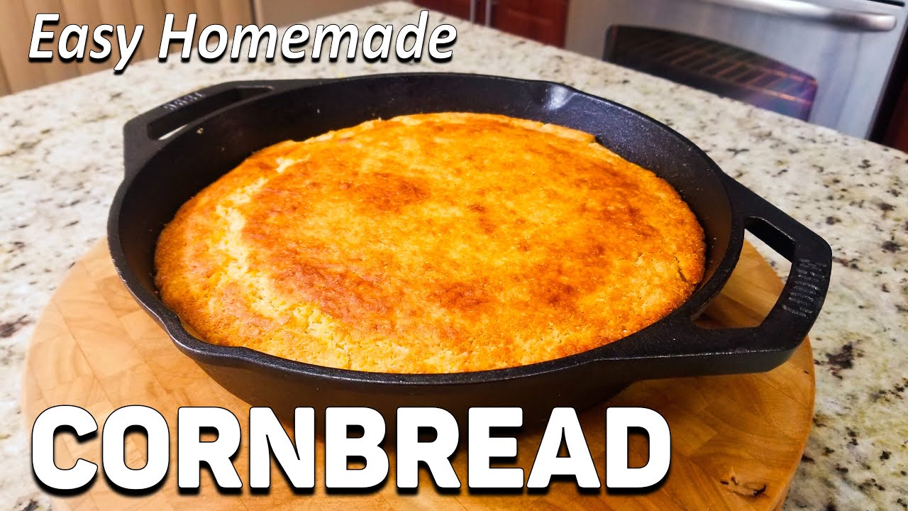 Easy Homemade Cornbread Recipe - YouTube