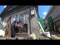 A village guy from Russia is restoring a house on his own with materials found in a landfill.