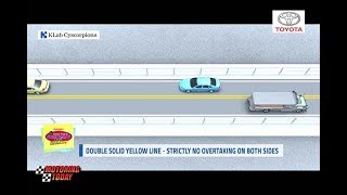 Double Solid Yellow Line Strictly No Overtaking   YSS Road Safety Tips
