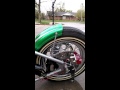 Green Harley bobber