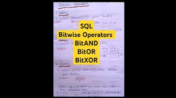 SQL Bitwise Operators #sqloperators #bitwiseoperators #oraclesql #database #dbms #sqlplus #operators