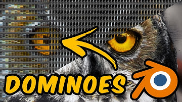 How to Simulate and Color Dominoes in Blender | Tutorial