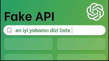 ChatGPT ile Fake API Uygulaması