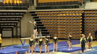 Back Pike + Split Jump - Beam