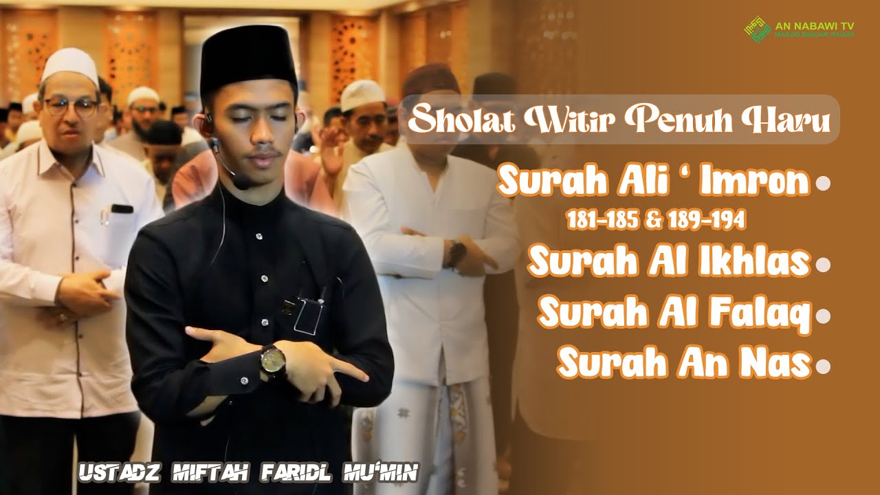 SEDIH❗ IRAMANYA SELALU BIKIN  HATI TERSENTUH - Ustadz Miftah Faridl Mu'min