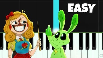 Line Maze Challenge (The amazing digital circus animation) - Easy Piano Tutorial