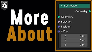 Set position node in more detail (Geometry nodes, Blender)