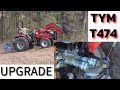 TYM T474 Tractor Upgrade - Dual Rear Remotes