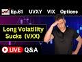 Long VXX Performance within VIX Index Ranges  -  Ep.61