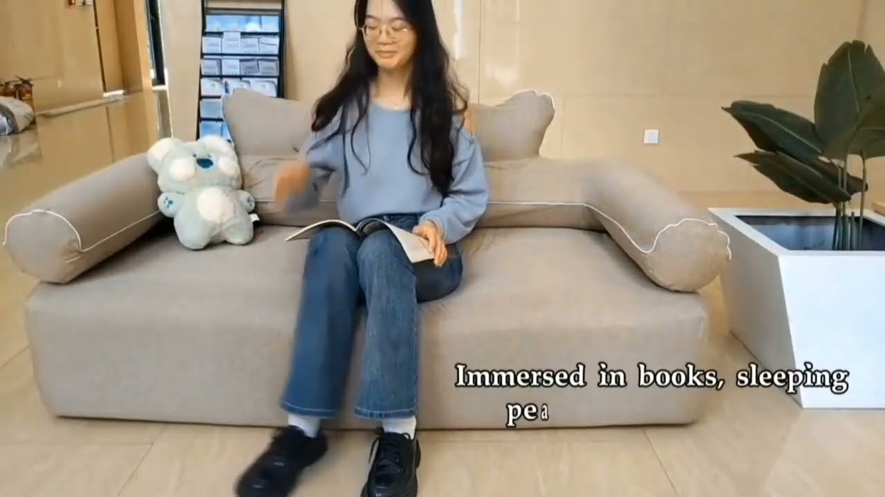 Inflatable Sofa, Portable Air Couch with Pump Rechargeable,Outdoor Air Sofa for Camping Guest & Home