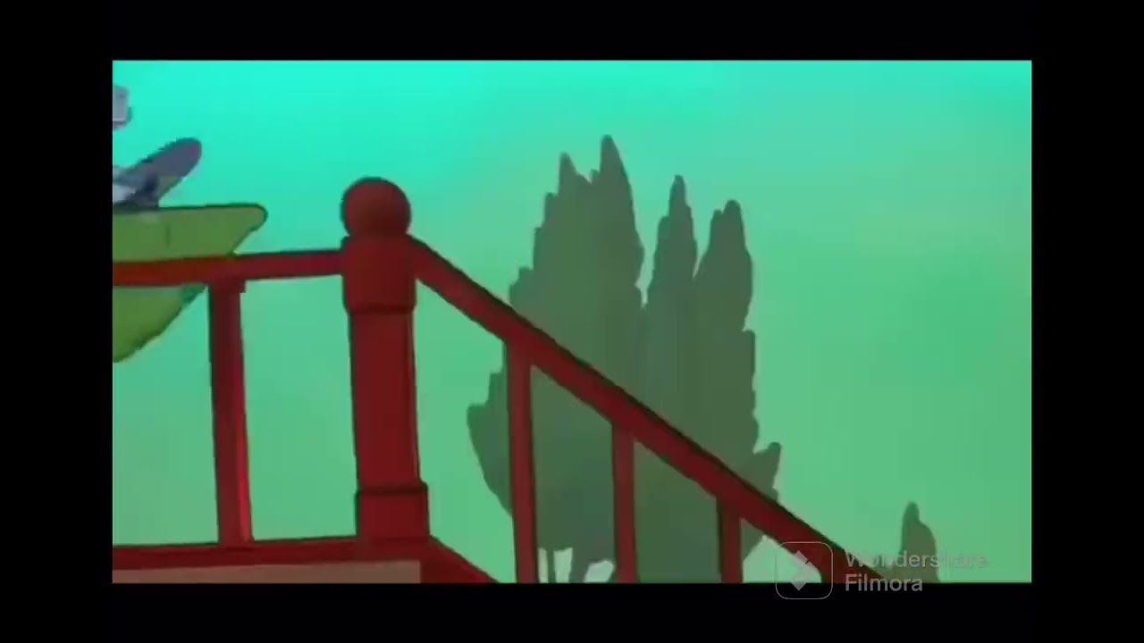 Rugrats riding on a reptar wagon with Family Guy car driving crazy crossover