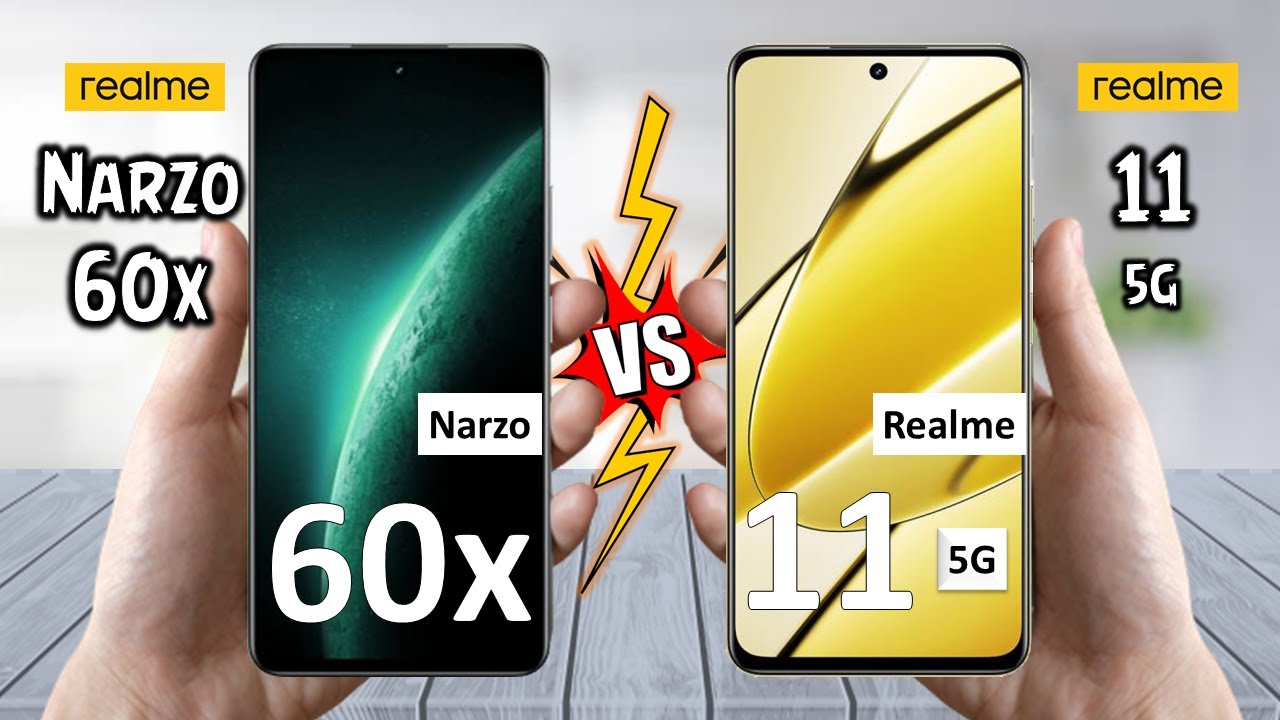 Realme Narzo 60x Vs Realme 11 5G - Full Comparison 2023 🔥 Techvs