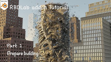 Blender RBDLab tutorials || Part 1 - Prepare building for destruction (free asset)