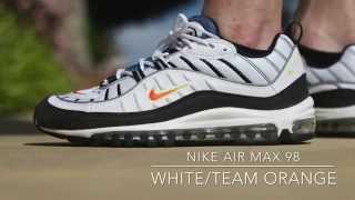 air max 98 white orange