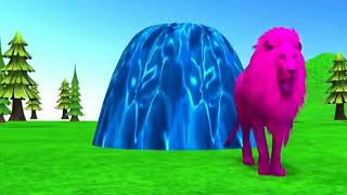 Paint \& Animals Duck, Cow, Gorilla, Lion, chicken, Elephant, Fountain Crossing New video