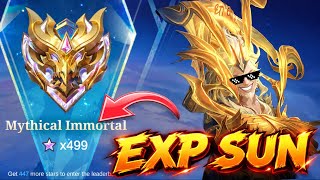 500+ SUN EXP BUILD SOLO RANK GAMEPLAY.. MLBB||  screenshot 1