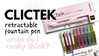 Writech Clictek Retractable Fountain Pen // How does this compare #fountainpen #fountainpenreview 