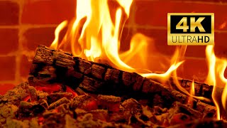 🔥Coziest 4K Christmas Fireplace | 12 Hours of Cozy Fireplace Ambience with Crackling Sounds #41R