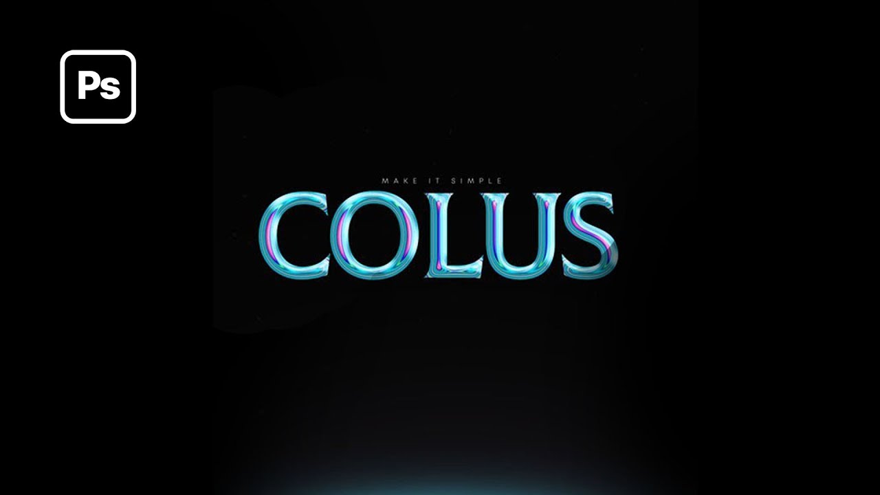 Download Quick Photoshop Tutorial Holographic Chrome Text Effect Youtube