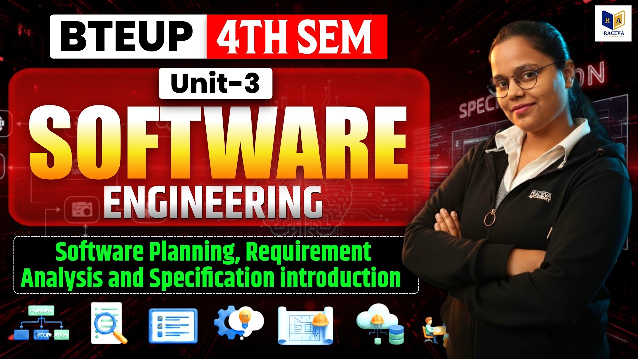 Software Engineering | Unit-3 Software Planning & Requirement Analysis (SRS) | BTEUP 4th Semester