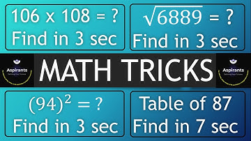 Top 4 Easy Math Tricks | Squares | Square Roots | Easy Multiplication | Tables | NTS | PPSC | FPSC
