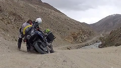 Vstrom on the Pamir Highway - Tajikistan - Along China and  Afghanistan on motorcycle
