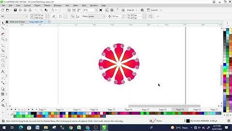 Amazing Logo in Corel Draw 2022 using Twirl Tool in 100 seconds | Twirl tool | Kaustubha Saxena