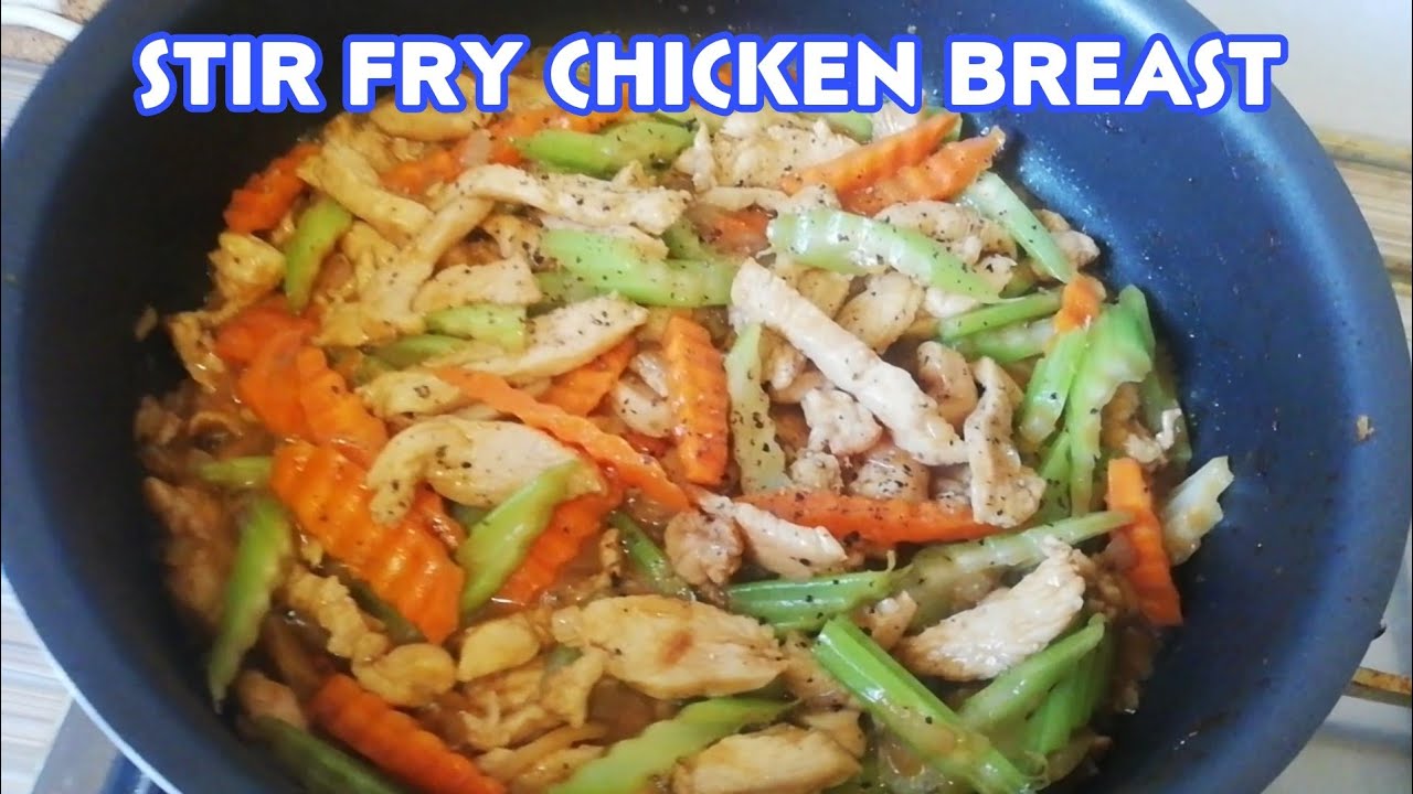 Stir fry Teriyaki chicken strips | Chicken breast recipes - YouTube
