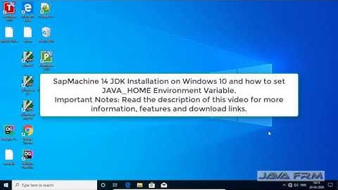 SapMachine 14 JDK Installation on Windows 10 and how to set JAVA_HOME Environment Variable