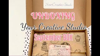 👀 See What Is Inside 📦 UNBOXING - Your Creative Studio | SEPTEMBER Subscription Box