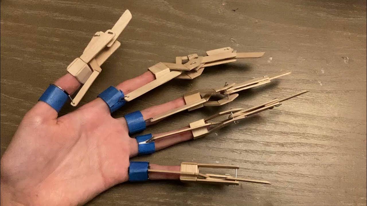 Popsicle Stick Articulated Finger Extensions Analysis YouTube