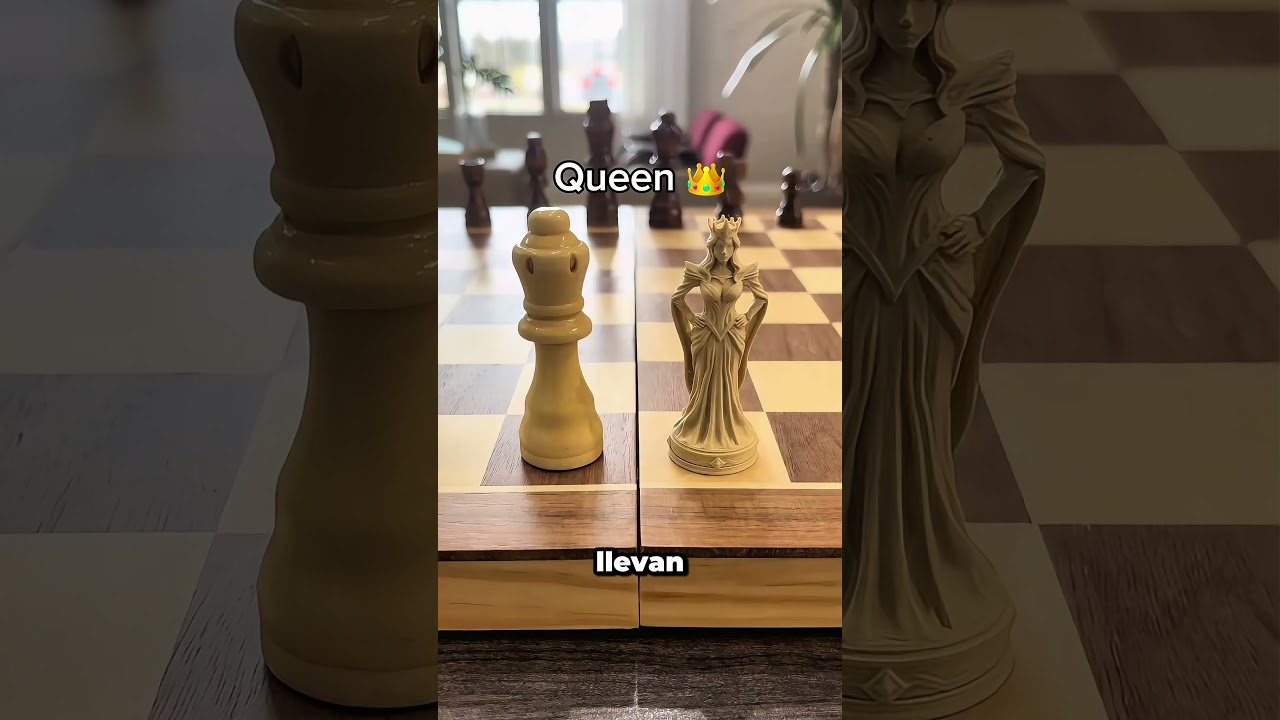 Estas piezas de ajedrez son una locura 🤯 #chess #artwork